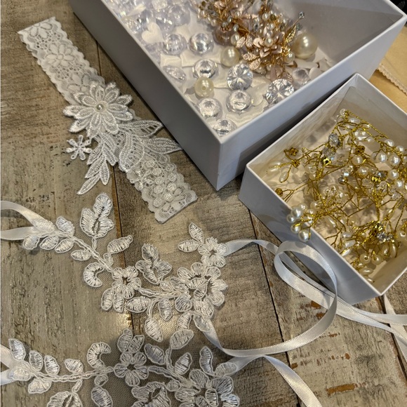 Wedding Dress by Beloved with matching vail and accessories size 10 - Picture 15 of 15